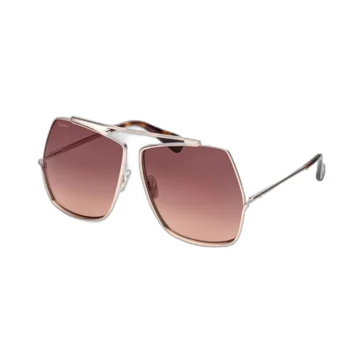 Oversized Geometric-Frame Aviator Sunglasses
