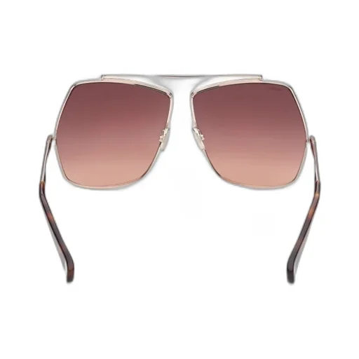 Oversized Geometric-Frame Aviator Sunglasses