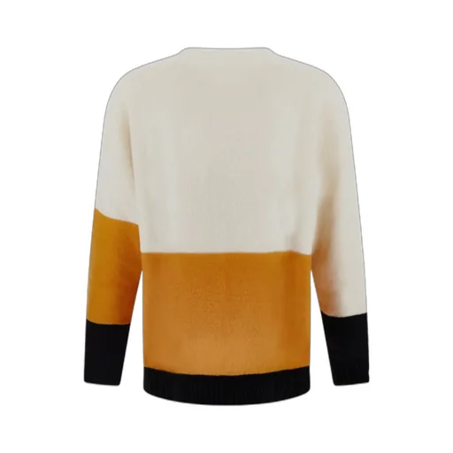 Off-White Logo Intarsia Knitted Jumper