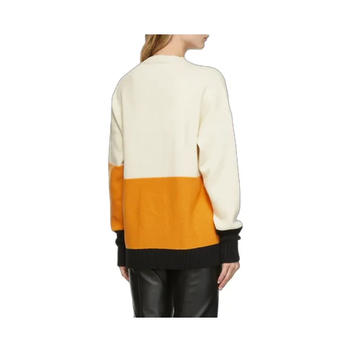 Off-White Logo Intarsia Knitted Jumper
