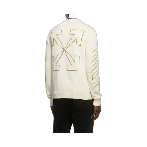 Arrows Long-Sleeve Knitted Jumper
