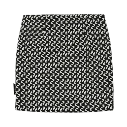 Off-White High-Waisted Abstract Print Mini Skirt