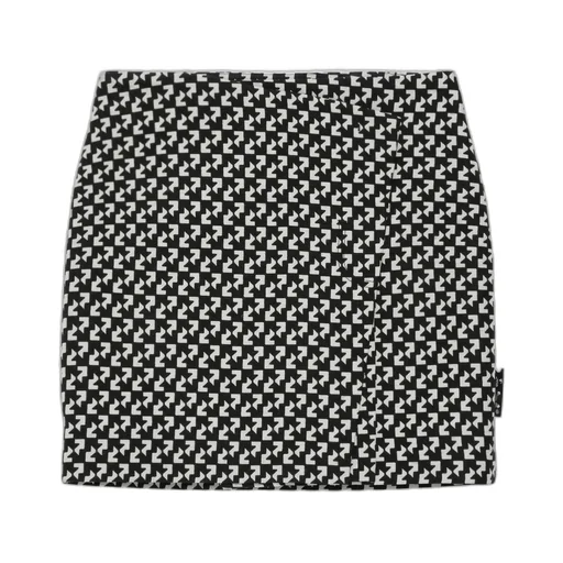 Off-White High-Waisted Abstract Print Mini Skirt