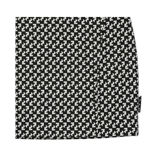 Off-White High-Waisted Abstract Print Mini Skirt