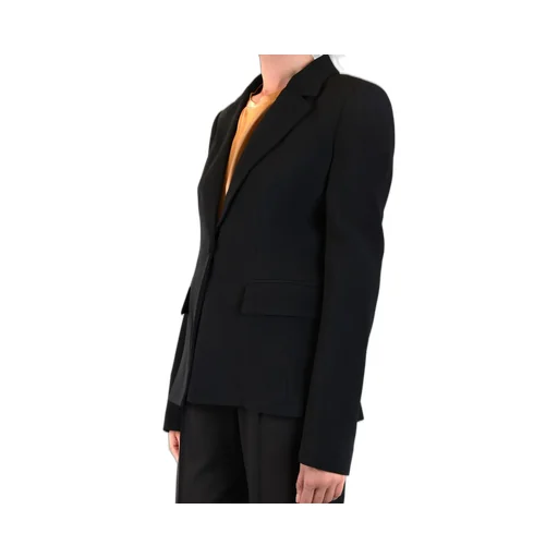 Notched-Lapels Single-Breasted Blazer