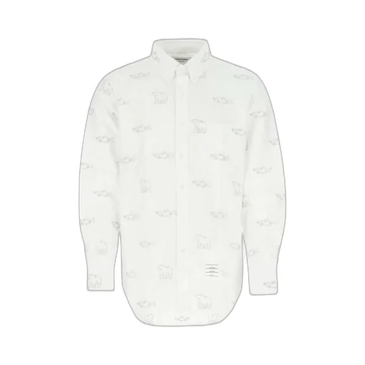 Animal-Embroidered Long-Sleeve Shirt