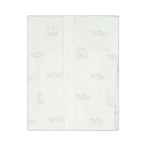 Animal-Embroidered Long-Sleeve Shirt