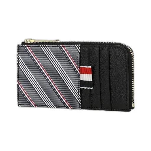 Thom Browne Striped Zipped Cardholder