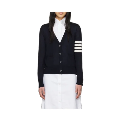 Thom Browne 4 Bar V-Neck Cardigan