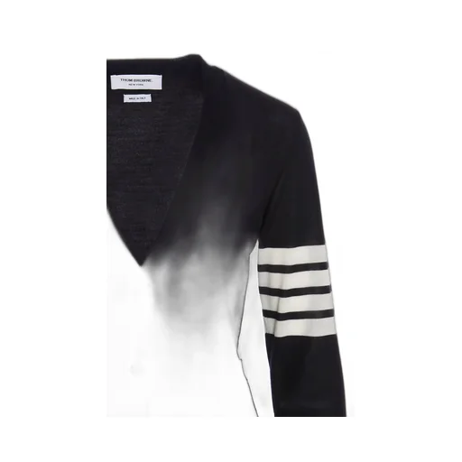 Thom Browne 4 Bar V-Neck Cardigan