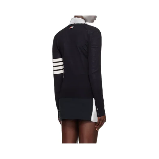 Thom Browne 4 Bar V-Neck Cardigan