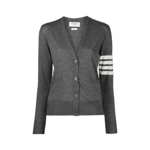 Thom Browne 4 Bar V-Neck Cardigan