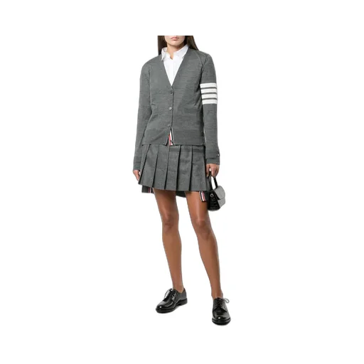 Thom Browne 4 Bar V-Neck Cardigan