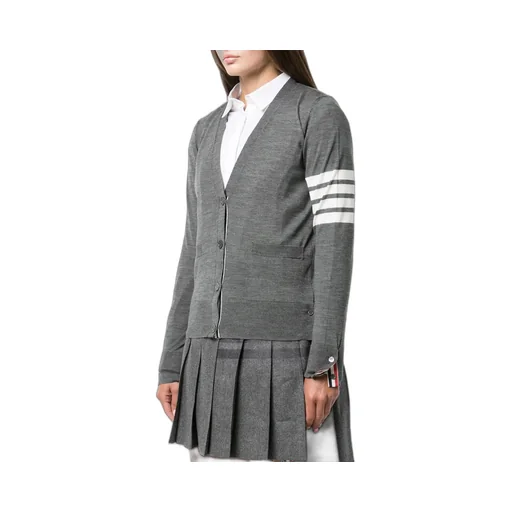 Thom Browne 4 Bar V-Neck Cardigan