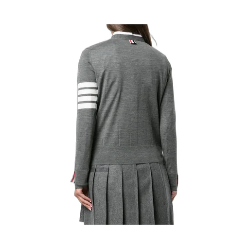 Thom Browne 4 Bar V-Neck Cardigan