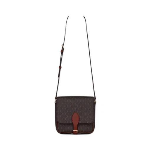 Monogram-Print Messenger Bag