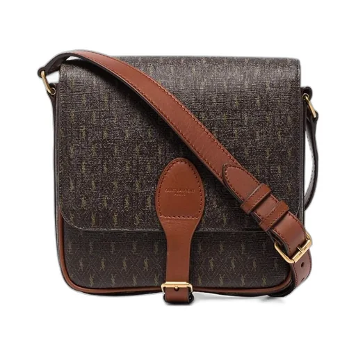 Monogram-Print Messenger Bag