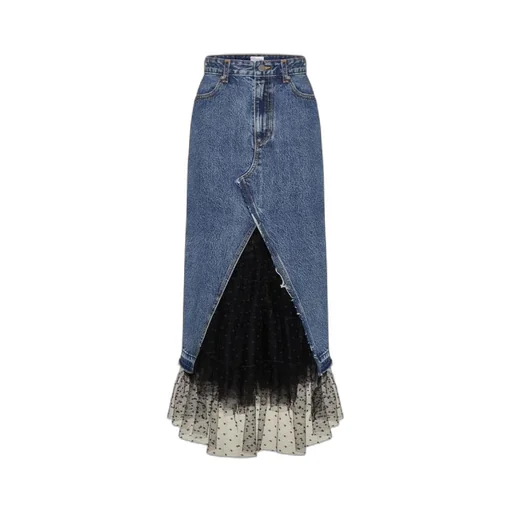 A-Shaped Denim Skirt