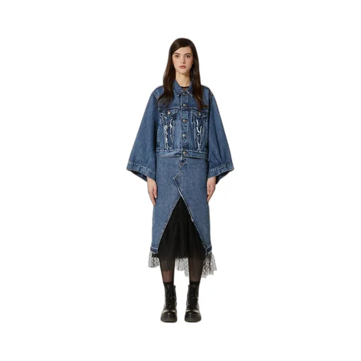 A-Shaped Denim Skirt