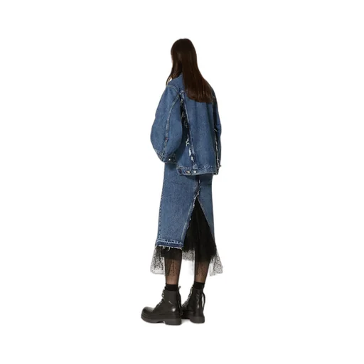 A-Shaped Denim Skirt