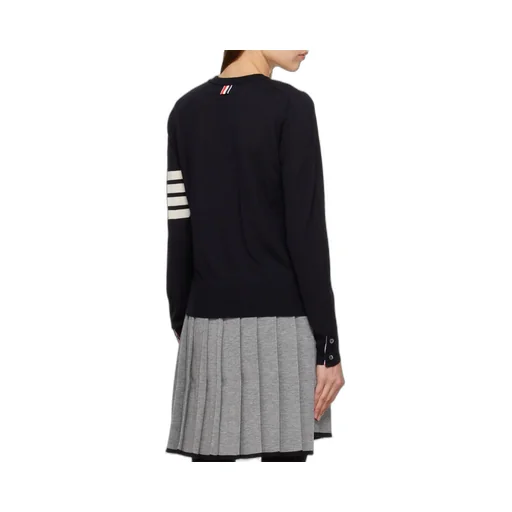 Thom Browne 4-Bar Ribbed Knit Sweater