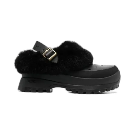 Stella Mccartney Trace Faux Fur Trimmed Clogs