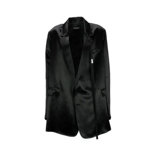 Polished Oversize Button-Up Blazer