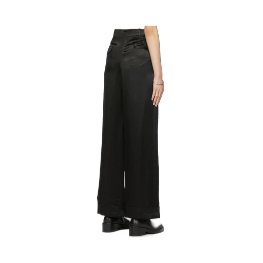 Satin Wide-Leg Trousers