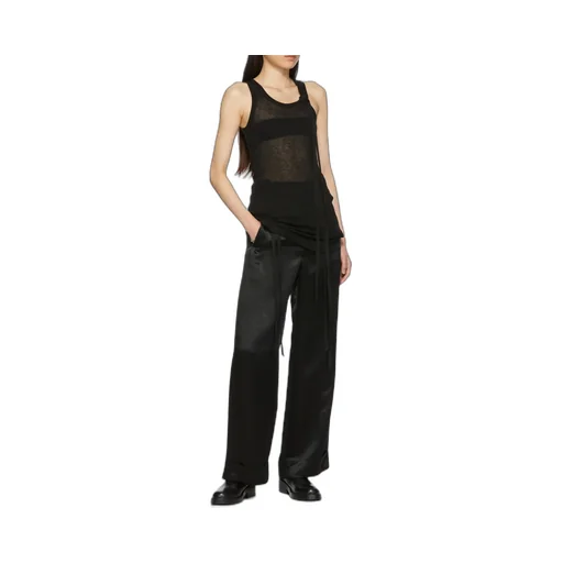 Satin Wide-Leg Trousers