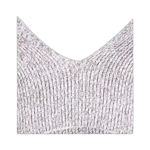 Off-White Languid Knitted Cropped Top
