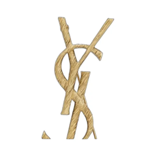 Saint Laurent Logo Letter Bar-Pin Fastened Brooch