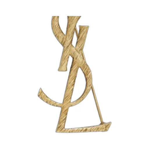 Saint Laurent Logo Letter Bar-Pin Fastened Brooch