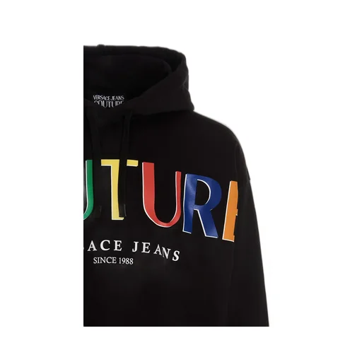 Versace Jeans Couture Logo Print Drawstring Hoodie
