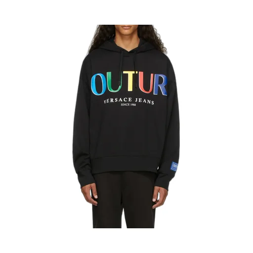 Versace Jeans Couture Logo Print Drawstring Hoodie