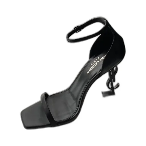 Saint Laurent Opyum Square-Toe Sandals