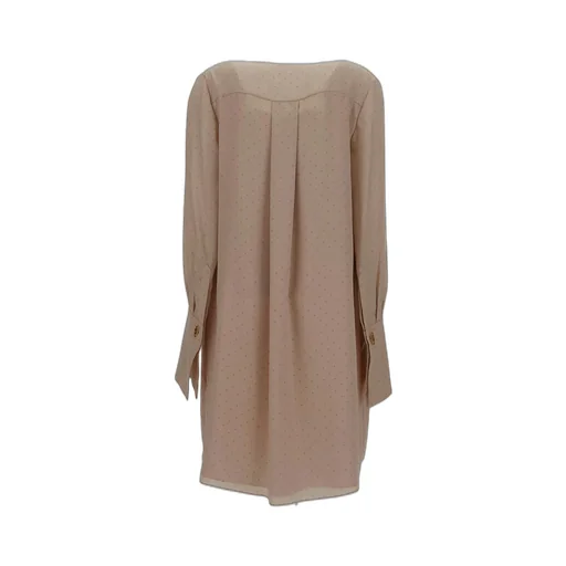 Fendi V-Neck Draped Asymmetric Dress