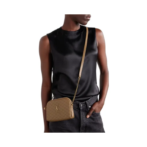 Saint Laurent Gaby Quilted Chain Pouch
