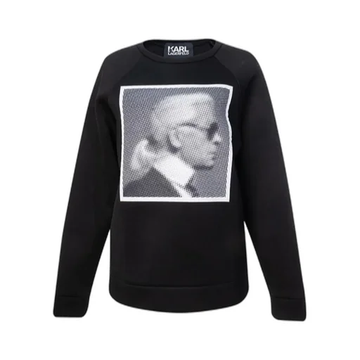 Black Printed Sweater
