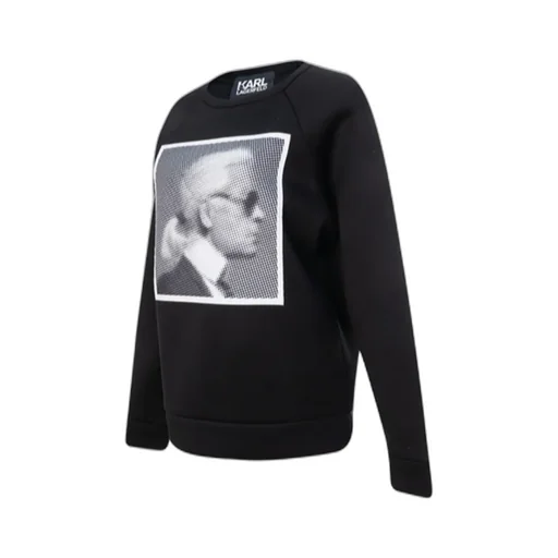 Black Printed Sweater