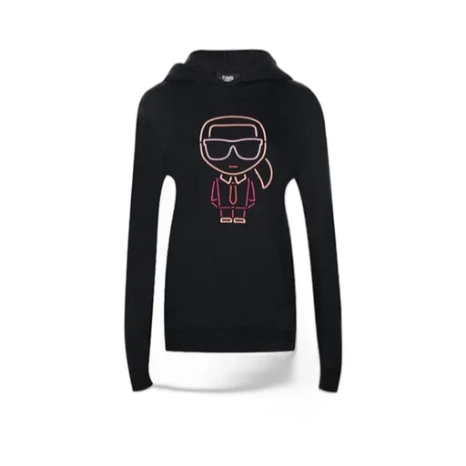 Black Hooded Pullover