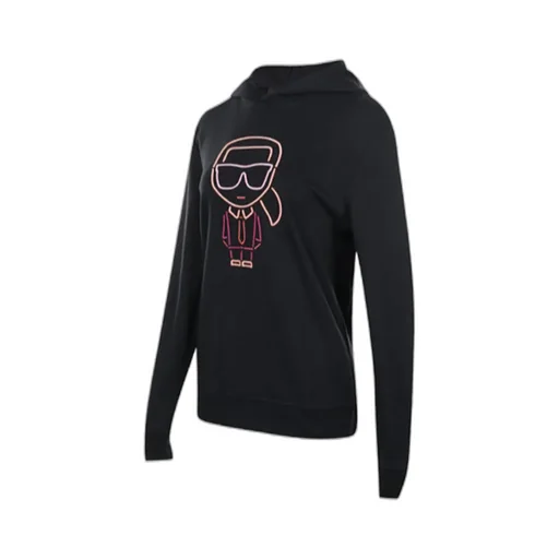 Black Hooded Pullover
