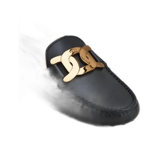Kate Chain-Embellished Leather Loafers