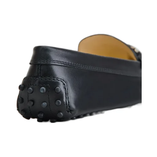 Kate Chain-Embellished Leather Loafers