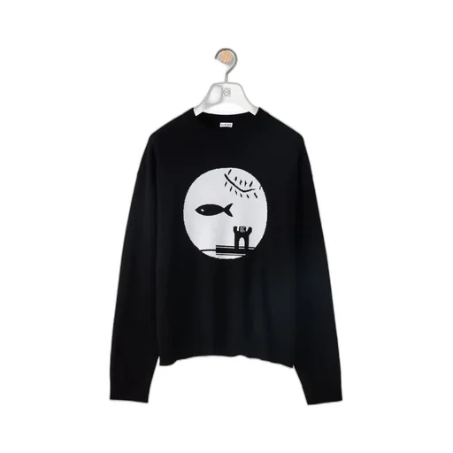 Inlaid Wool Pullover