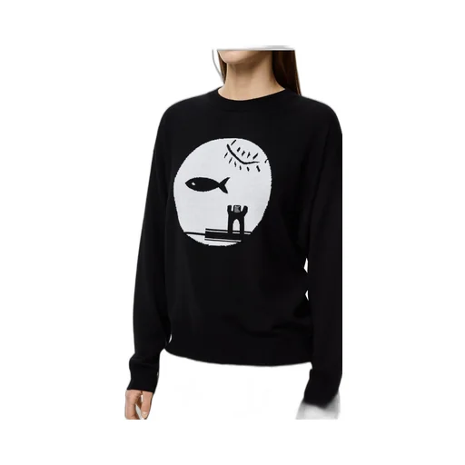 Inlaid Wool Pullover