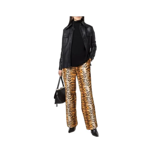 Animal Trousers With Wide Legs