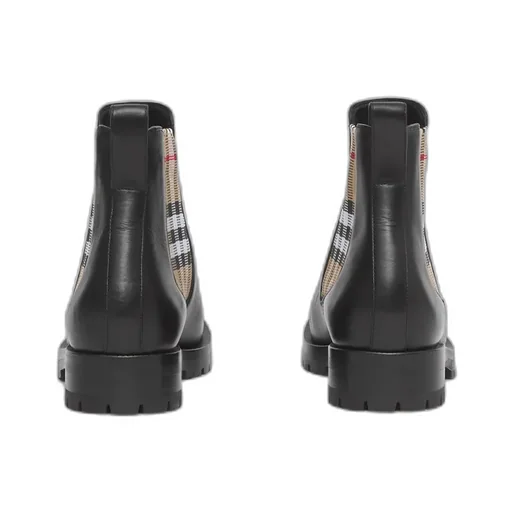 Burberry Checked Chelsea Boots