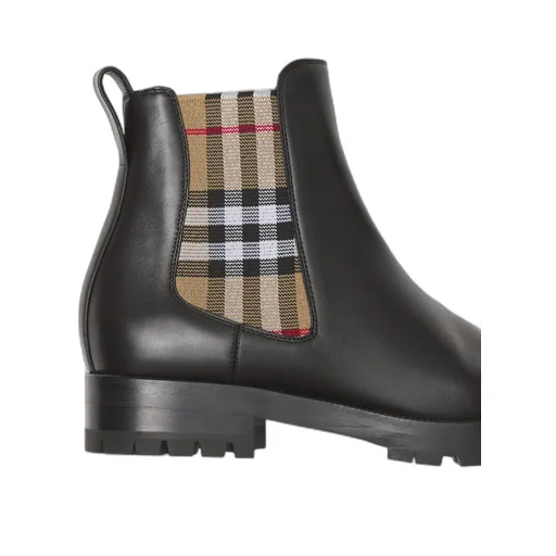 Burberry Checked Chelsea Boots
