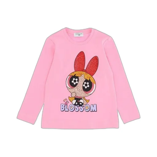 Monnalisa Graphic Embellished Regular Fit T-Shirt