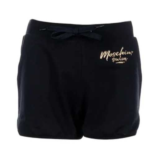 Black Casual Lettered Shorts